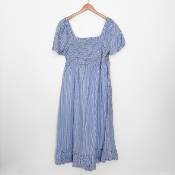 J. Crew Dresses & Skirts - JCrew Smocked Midi Dress with Puff Sleeves